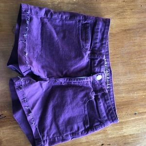 Maroon American Eagle shorts